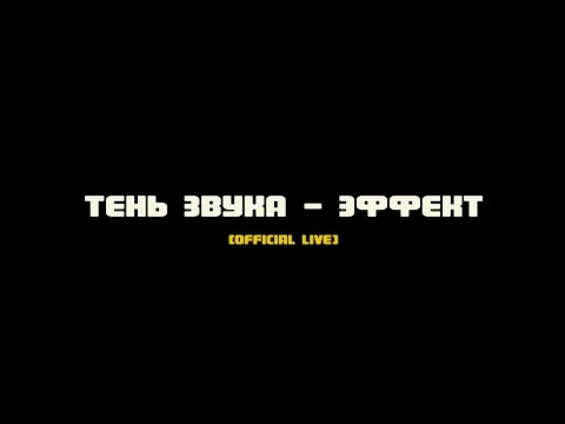 ТЕНЬ ЗВУКА - ЭФФЕКТ (Official live) Тень Звука, рок-группа